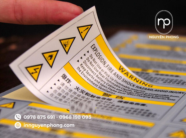 In tem cảnh báo chất lượng cao – Giải pháp an toàn cho sản phẩm